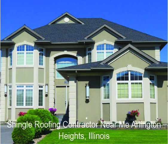 new asphalt shingle roof installation for residential home